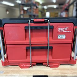 (New) Milwaukee PACKOUT 22 In. 2- Drawer Tool Box With Metal Reinforced Corners 