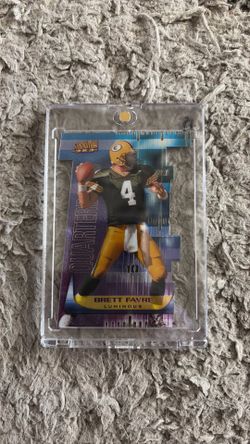 1999 Stadium Club 3x3 Luminous Brett Favre Die-Cut Insert – Packers HOF