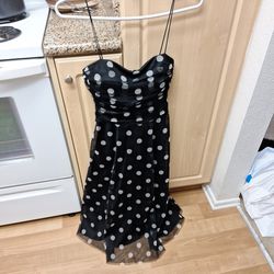 Cute Polka Dot Party Or Prom Dress Size 8