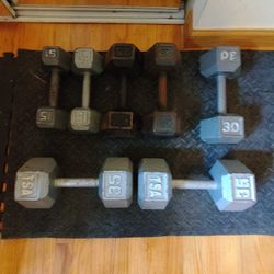 15lb 25lb 30lb And 35lb Dumbbells--