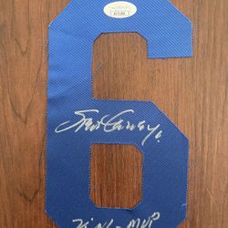 Steve Garvey Signed Dodgers Jersey Number JSA COA Ready To stitch