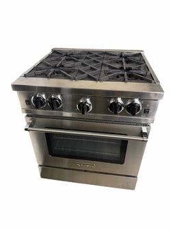 30” Bluestar Natural Gas Range - All Gas Stainless Steel