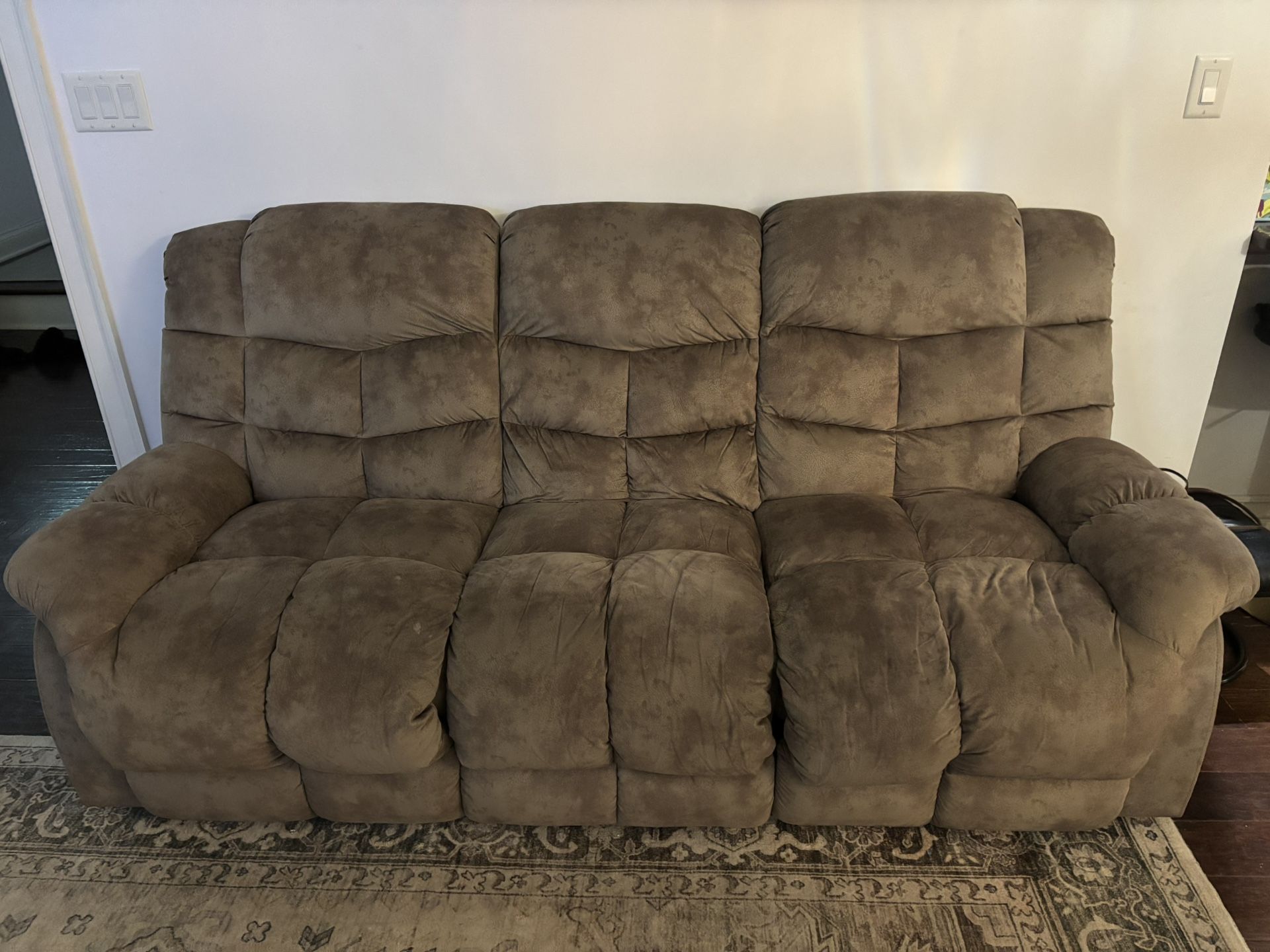 🔥 Reclining Sofa Set – Manual Recline | Couch + Loveseat + Chair | Super Comfortable 🔥