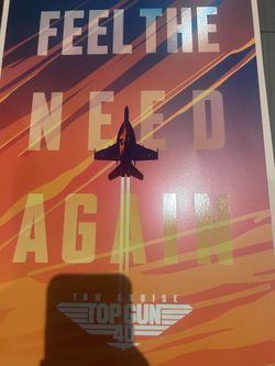 Top gun poster 40 year anniversary Limited edition