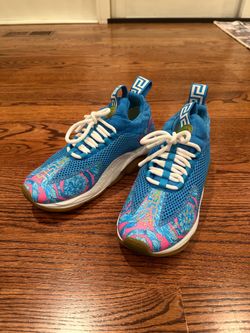 Versace Squalo Blue Print Sneakers