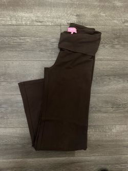 Edikted brown fold over leggings