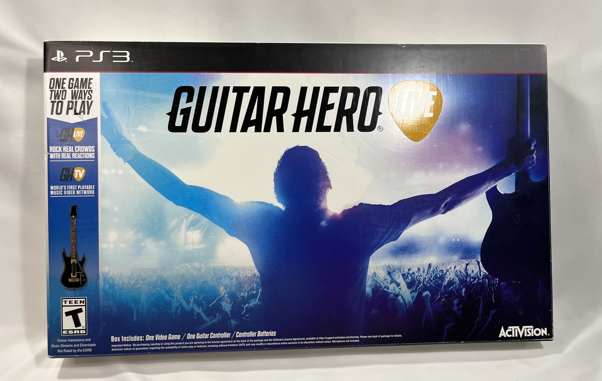 Guitar Hero Live PS3 Bundle For PlayStation 3 No Dongle Tested