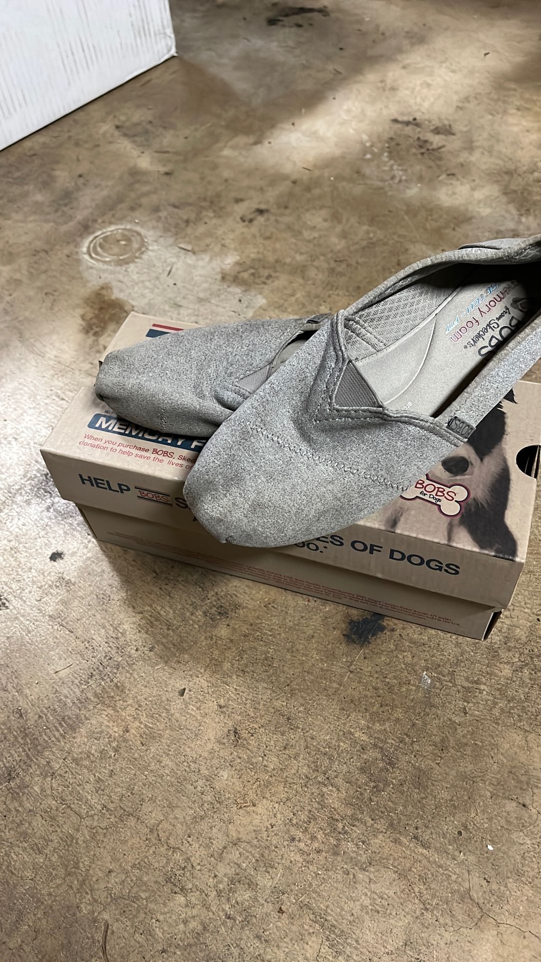 BOBS Gray Slip-On Shoes
