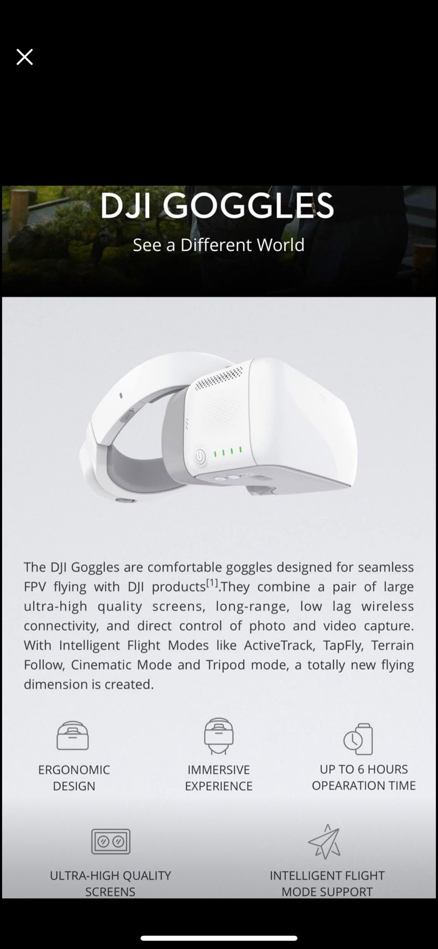 DJI Goggles (White)