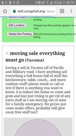 moving sale
