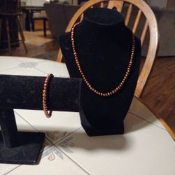 Chocolate Pearls Necklace/Bracelet 