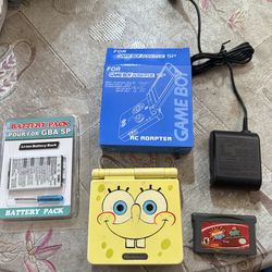 Gameboy Sp SpongeBob used