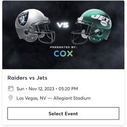 Raiders Vs Jets Prime time Sunday Night Football 
