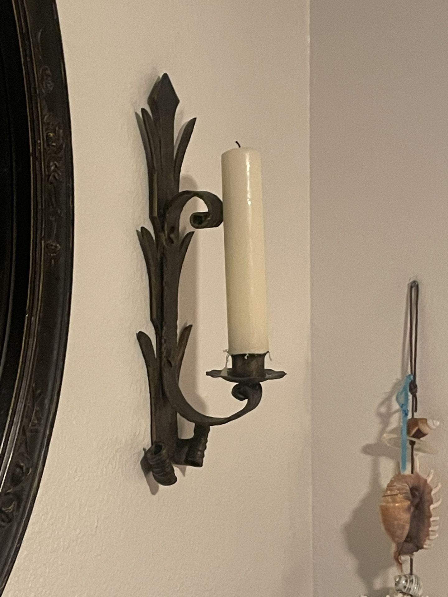 Wrought Iron Wall Sconce Gothic Candle Holder