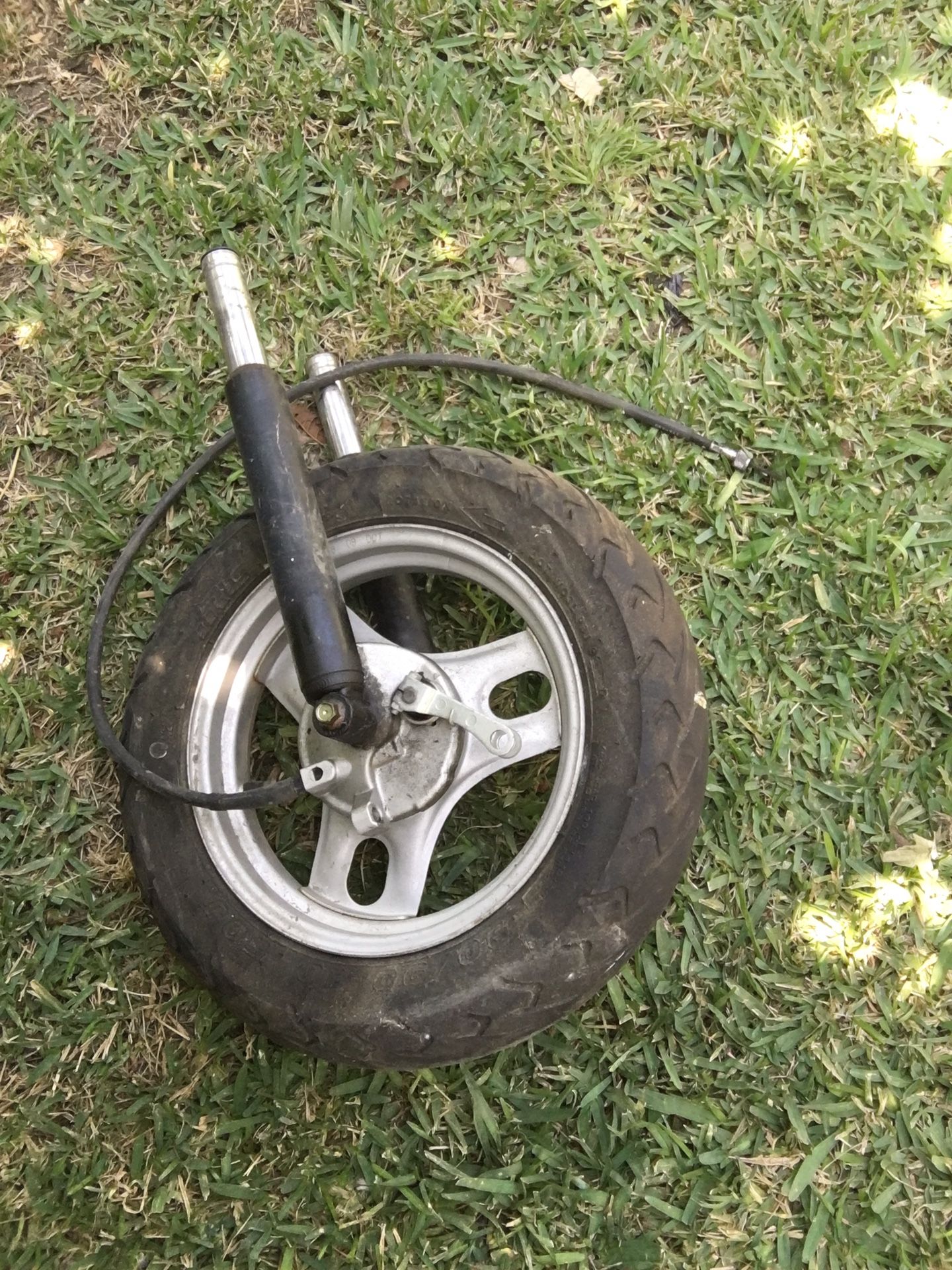 2001 to 2007 Honda metropolitan front wheel set up