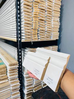 MDF baseboard 3 1/2 $0.68 / Molduras