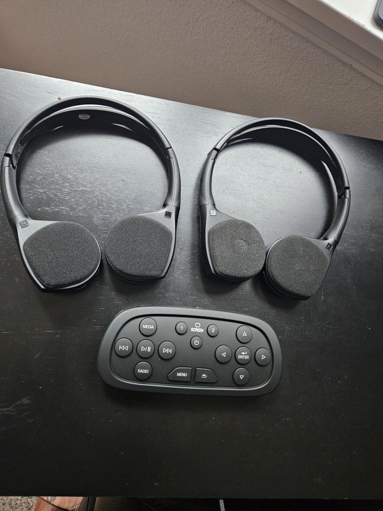 GM Media Head Sets and Remote