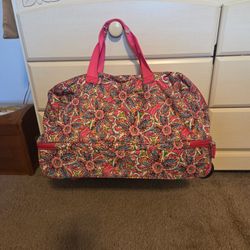 Vera Bradley Rolling Duffle Luggage 