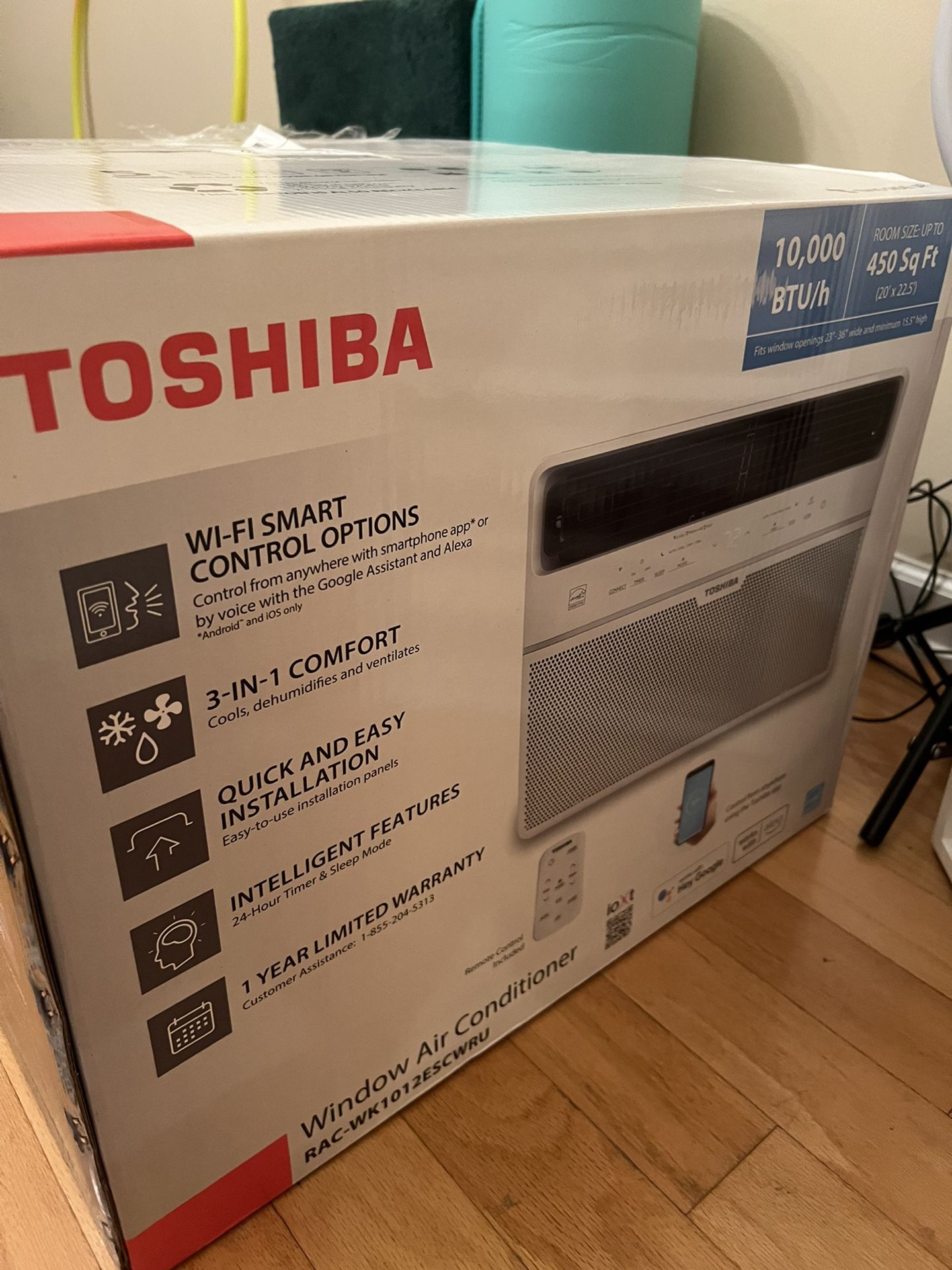 3in1 Toshiba 10,000 btu Window AC - unopened box