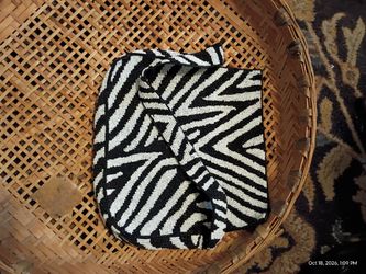 Zebra beaded evening bag