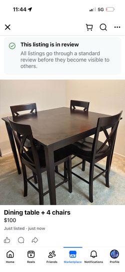Dining Table + 4 Chairs