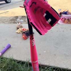 Tball Bat And Glove 