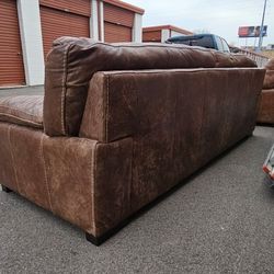Brown Leather Couches