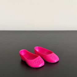 Disney Frozen Anna Pink Plastic Doll Flats Shoes Pair For 13in Toddler Doll