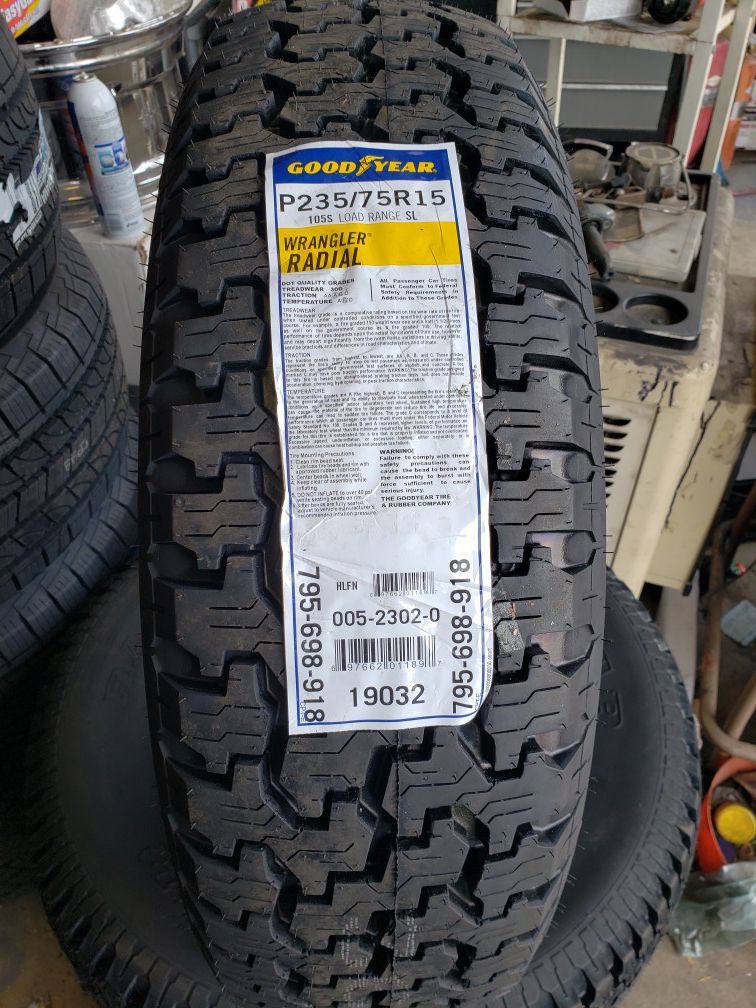 235/75/15 Goodyear Wrangler Raidal - New Tires for Sale in Los Angeles, CA  - OfferUp