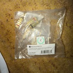 Monoprice Gold Plated Speaker Banana Plugs 5 Pairs