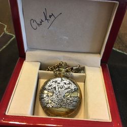 Disney Animal 🦓 Kingdom Pocket Watch Limited Edition Numbered Signed By Creator Of Tree Of Life