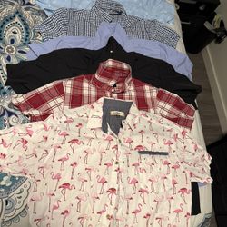 Men’s Short Sleeve Medium Button Downs 