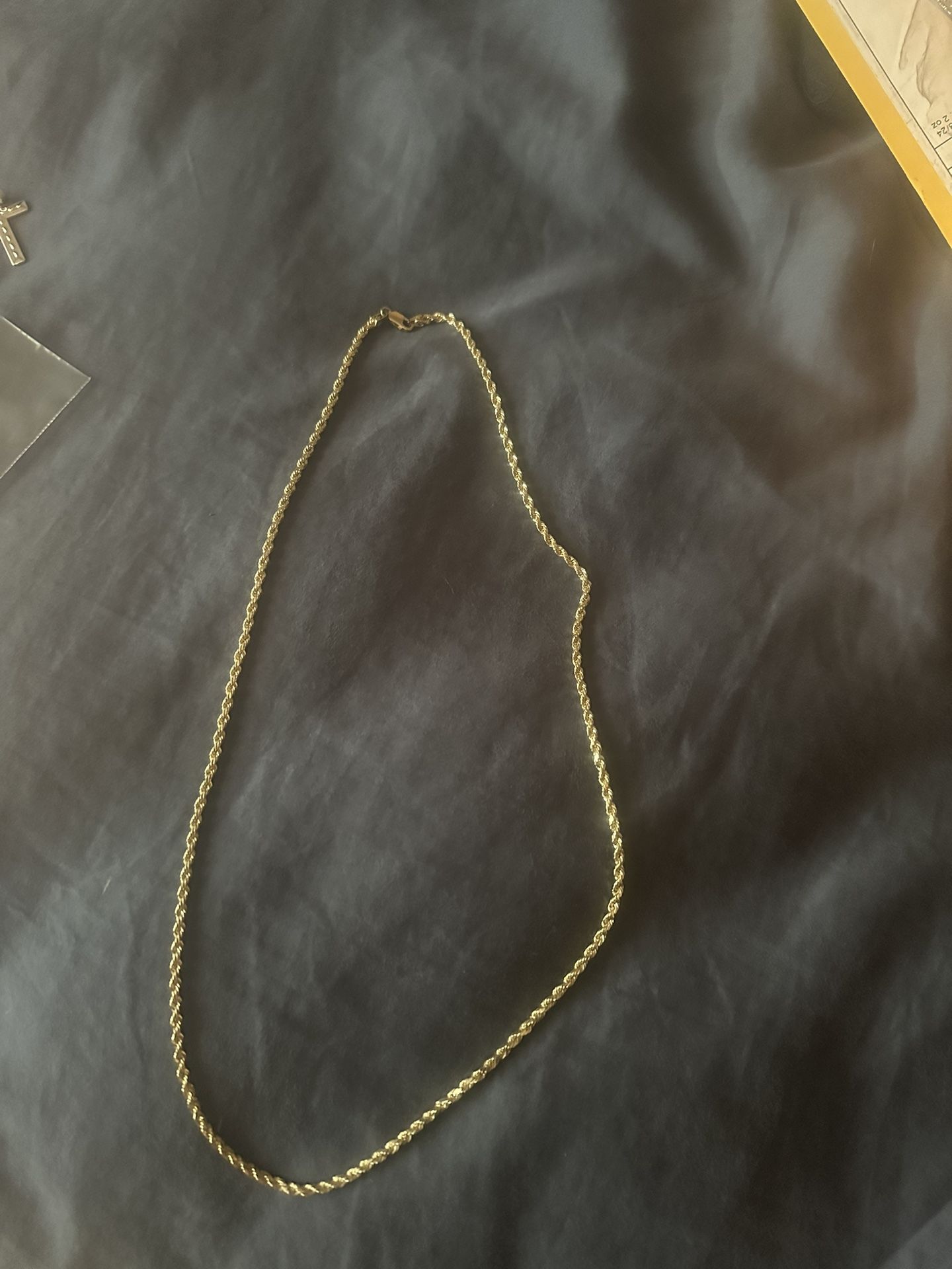 10kt Solid Gold 24” chain 50% Off Retail!!