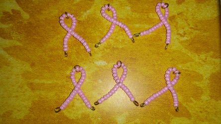 Handmade Breast Cancer Awareness Charms