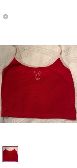 Red And White Playboy Tank 
