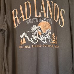 Brand New With Tags Bad Lands Long sleeve T Shirt 