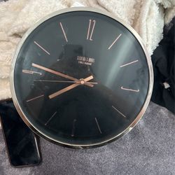 Rose gold Pink Clock