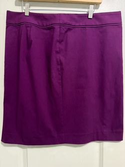 The Limited Exact Stretch Pencil Skirt Purple Wine Plum Knee Length Midi S 16