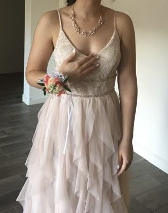 Long Prom Dress Pink 