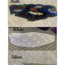 Vintage Sequined Cummerbund Belts