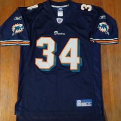 Ricky Williams Vintage Reebok Jersey Men's Size Medium Dark Blue Orange 