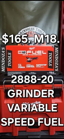 Milwaukee Grinder Variable Speed Fuel M18