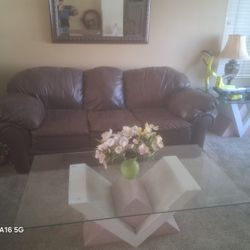 Leather Sofa 