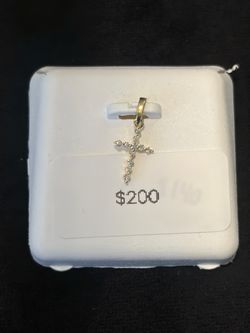 Natural 14k Gold Cross Pendant ✝️