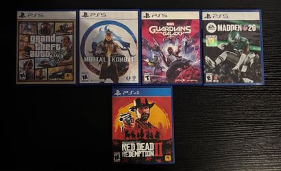 PS5 & PS4 Game Bundle – Lot of 5