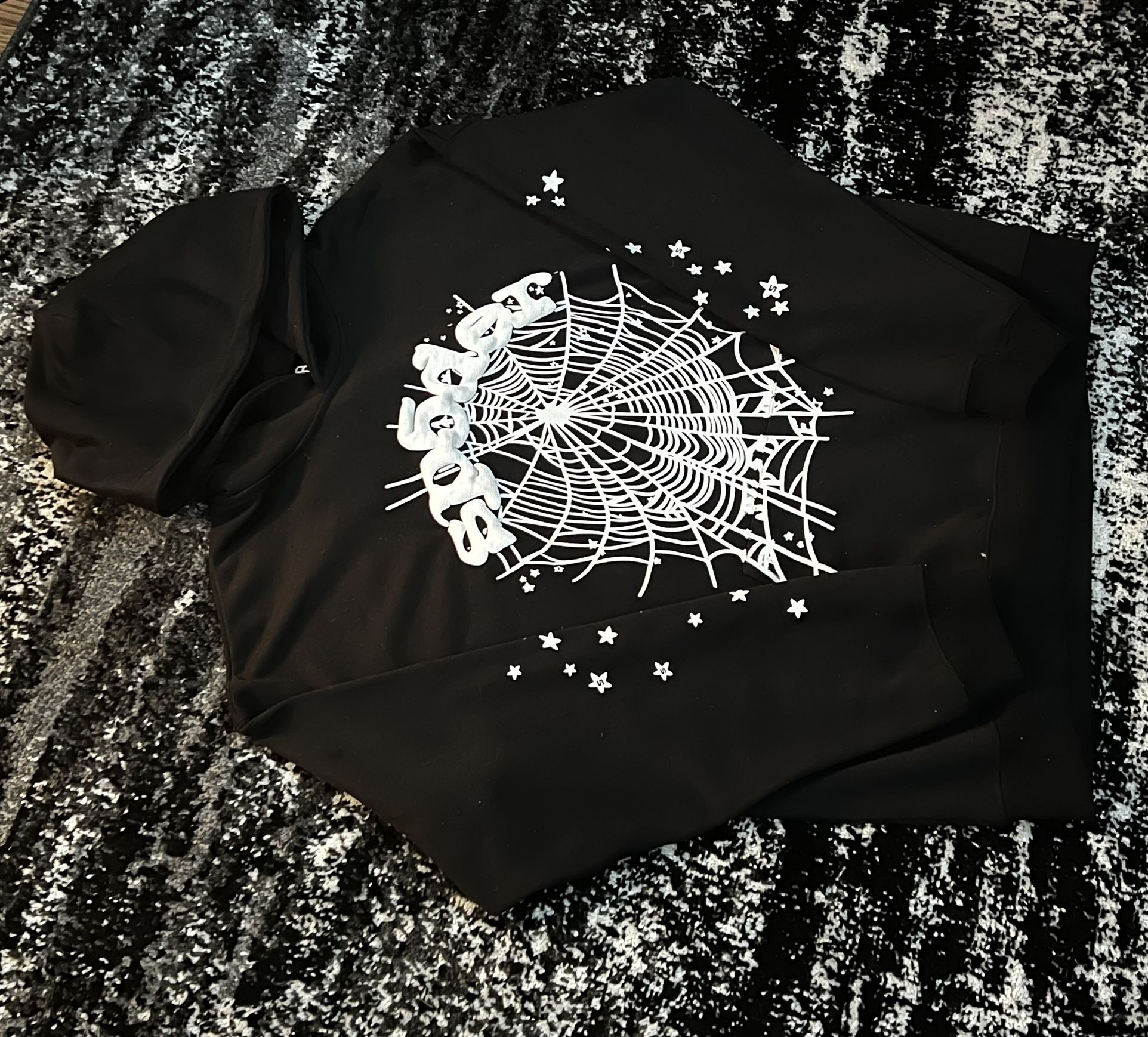Black And White OG Sp5der Hoodie