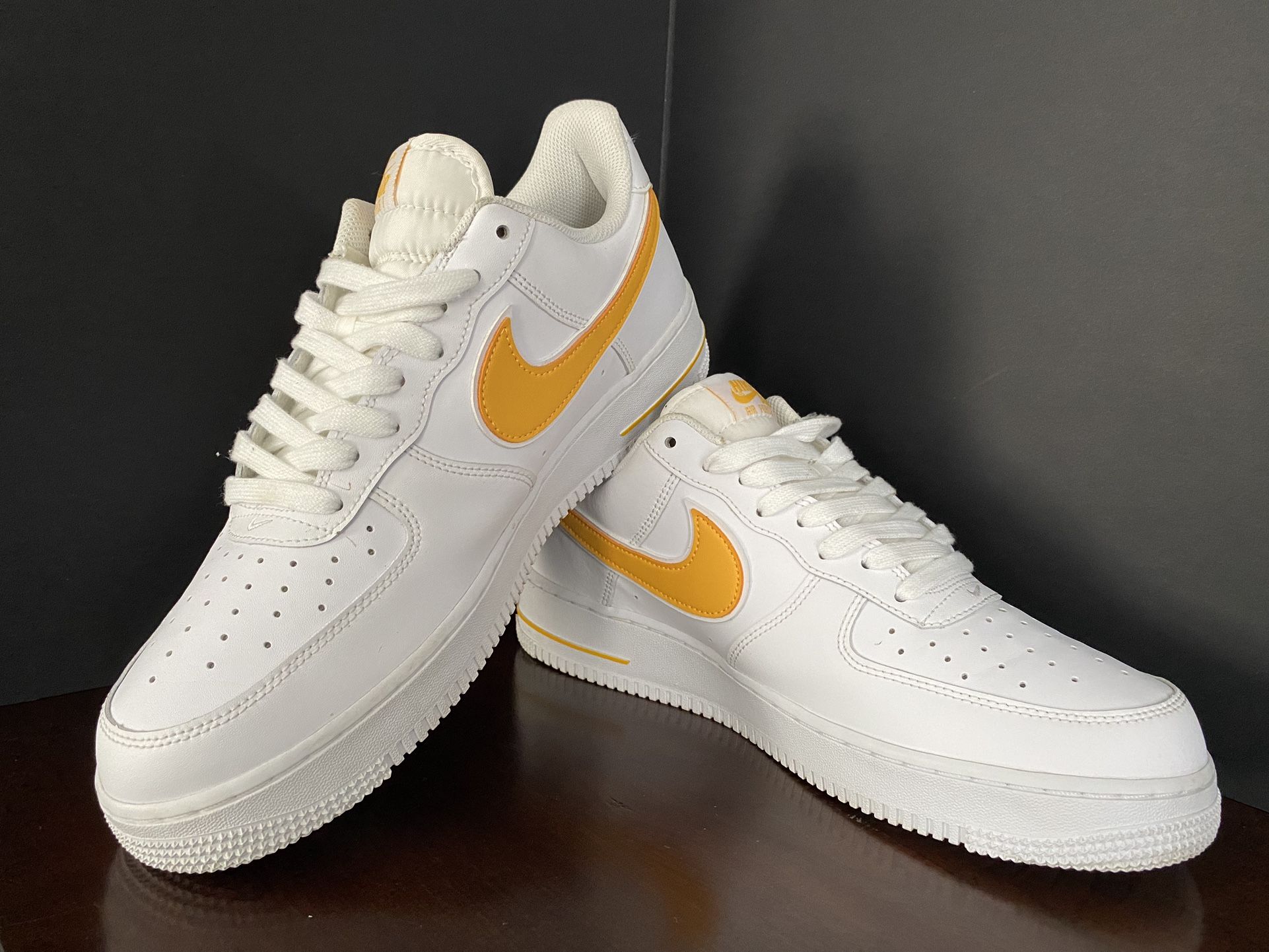 nike air force 1 low white university gold 
