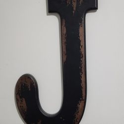 Wooden Letter J