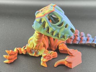 3D Printed Flexible Velociraptor | Wiggly Dinosaur Toy