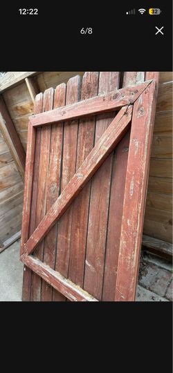 40” wood gate
